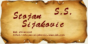 Stojan Šijaković vizit kartica